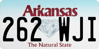 AR license plate 262WJI
