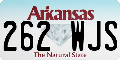 AR license plate 262WJS