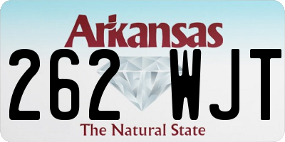 AR license plate 262WJT