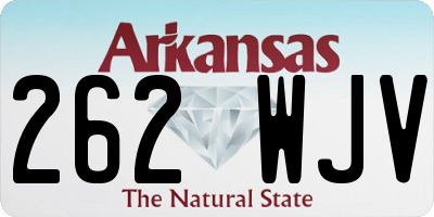 AR license plate 262WJV