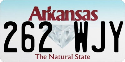 AR license plate 262WJY