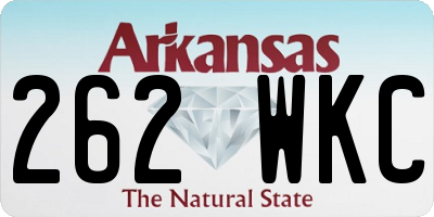 AR license plate 262WKC