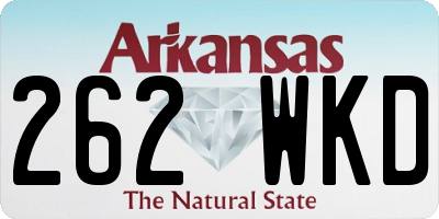 AR license plate 262WKD