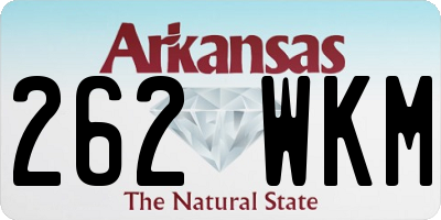 AR license plate 262WKM