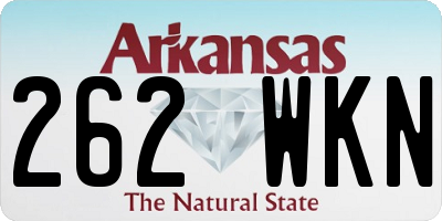 AR license plate 262WKN