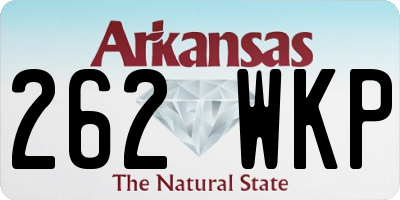 AR license plate 262WKP