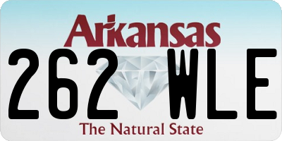 AR license plate 262WLE