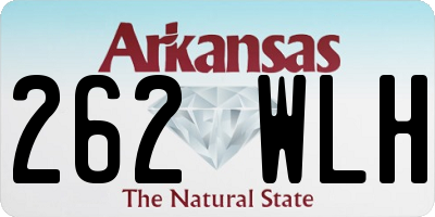 AR license plate 262WLH