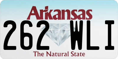 AR license plate 262WLI