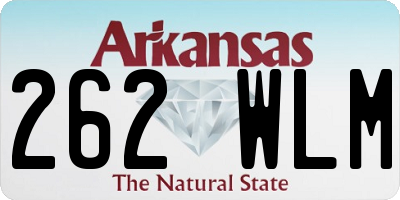 AR license plate 262WLM