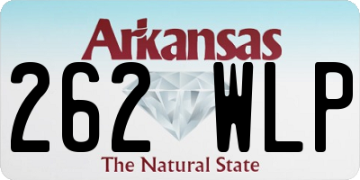AR license plate 262WLP