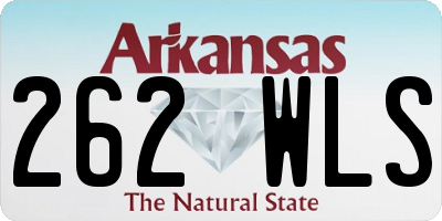 AR license plate 262WLS