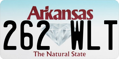 AR license plate 262WLT