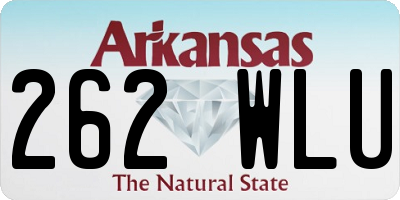 AR license plate 262WLU