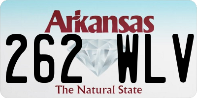 AR license plate 262WLV