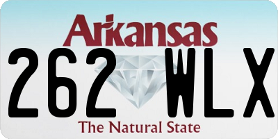 AR license plate 262WLX