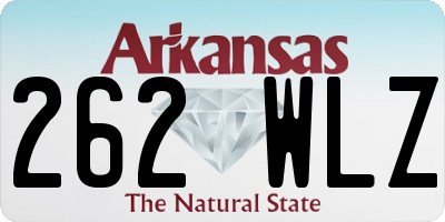 AR license plate 262WLZ