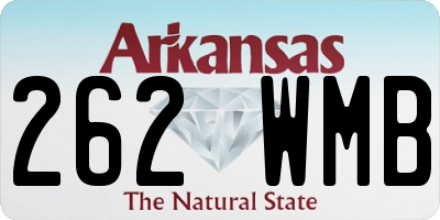 AR license plate 262WMB