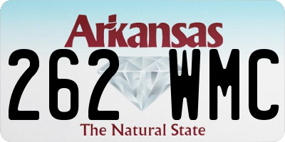 AR license plate 262WMC