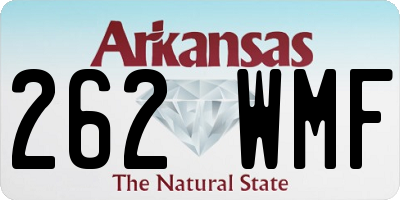 AR license plate 262WMF