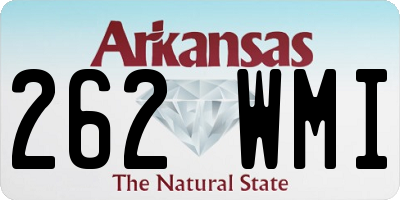 AR license plate 262WMI