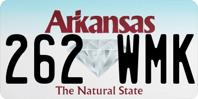 AR license plate 262WMK
