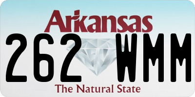AR license plate 262WMM