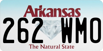 AR license plate 262WMO