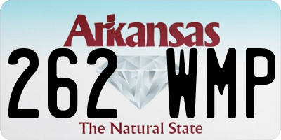 AR license plate 262WMP