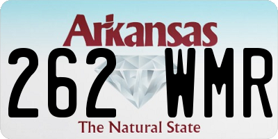 AR license plate 262WMR