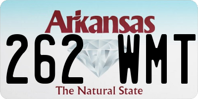 AR license plate 262WMT