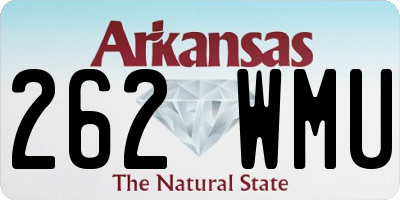 AR license plate 262WMU