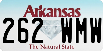 AR license plate 262WMW