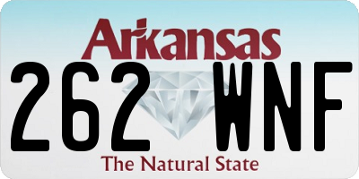 AR license plate 262WNF