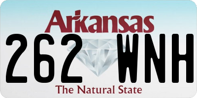 AR license plate 262WNH