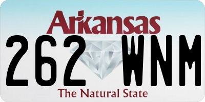 AR license plate 262WNM