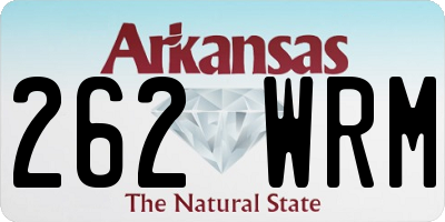 AR license plate 262WRM