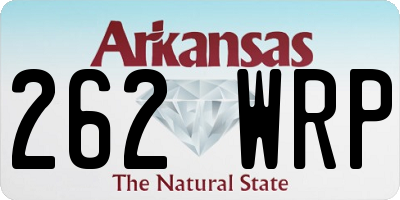 AR license plate 262WRP