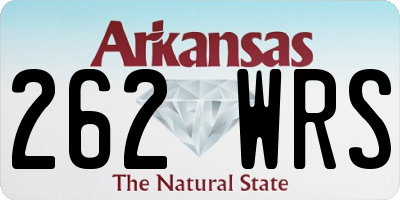 AR license plate 262WRS