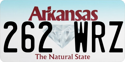 AR license plate 262WRZ