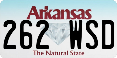 AR license plate 262WSD