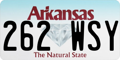 AR license plate 262WSY