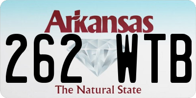 AR license plate 262WTB