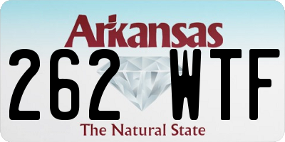 AR license plate 262WTF