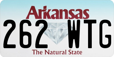 AR license plate 262WTG