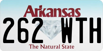 AR license plate 262WTH