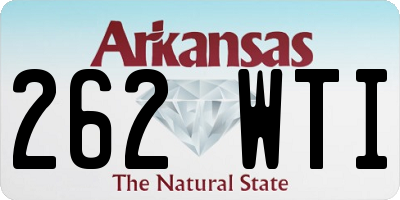 AR license plate 262WTI