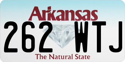 AR license plate 262WTJ