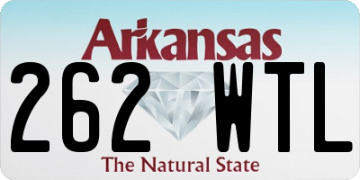 AR license plate 262WTL
