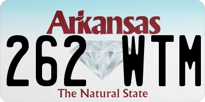 AR license plate 262WTM